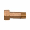 Tinkertools B &amp; K 313-133NL Meter Coupling  Brass - 0.5 in. TI157430